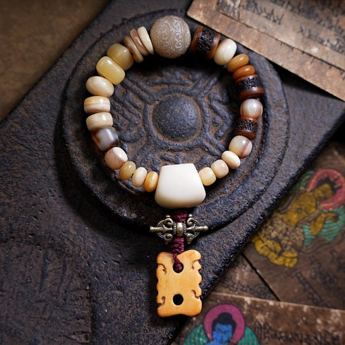 A niche yak bone bracelet