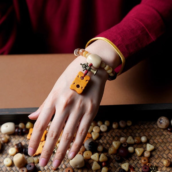 A niche yak bone bracelet